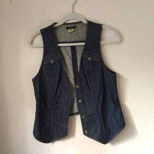 Lux. denim vest - Urban Outfitters